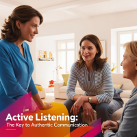 3 Amiche che parlano amichevolmente con posture del corpo accoglienti e empatiche segno evidente che l'ascolto attivo migliora la comunicazione